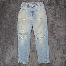 90s Gap Easy Fit Blue Jeans Mens 30x30 Thrashed Grunge Stained Cotton USA Made