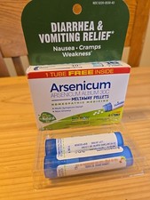  2 Vials Boiron Arsenicum album 30C 80 Pellets Sealed NEW EXP 2/29