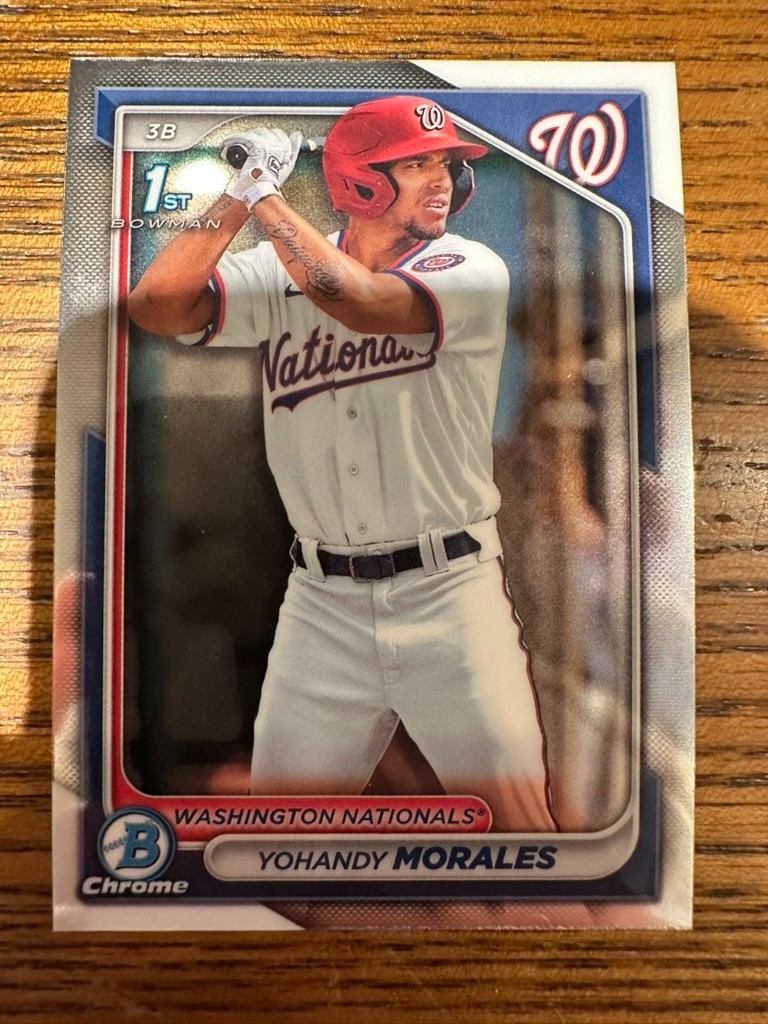 2024 Bowman Chrome Prospects Yohandy Morales #BCP-52 Nationals
