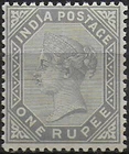 1883 India Victoria 1r. slate MNH SG no. 101