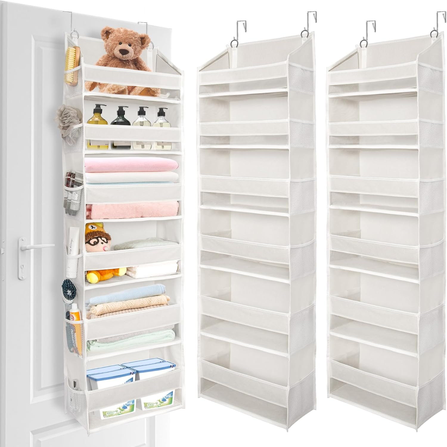 Set 2 Organizer Porta con 6 Tasche Grandi e 12 Laterali | Salvaspazio