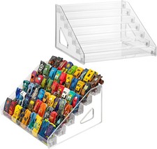 Toy Cars Display Shelf for Hot Wheels, Clear 3/4/5/6/7 Layers Toy Cars Storage