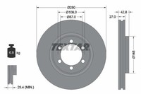 2X Textar Bremsscheibe 92136503 FüR Hyundai
