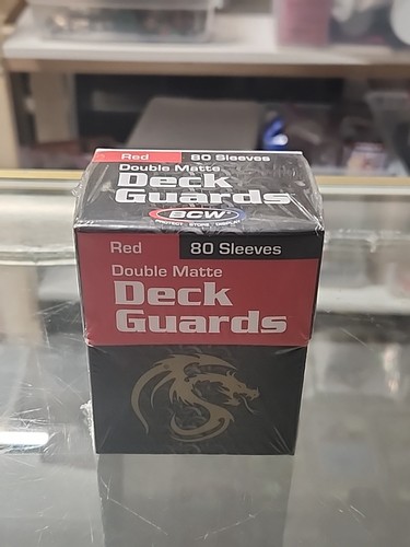 BCW Deck Guards Double Matte Standard - Red (80-Pack) - Picture 1 of 2