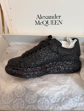 Women's ALEXANDER MCQUEEN Glittered Oversize Sneakers In Black