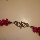 NECKLACE CHUNKY TURQUOISE/CORAL W/SILVERTONE CLOSURE 18" — photo 3