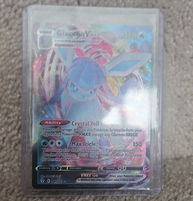 Pokemon Company Glaceon VMAX 041/203 Evolving Skies Ultra Rare Full Art Holo Eng