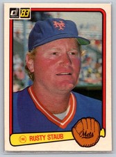 Rusty Staub 1983 Donruss #350 New York Mets - Free Shipping