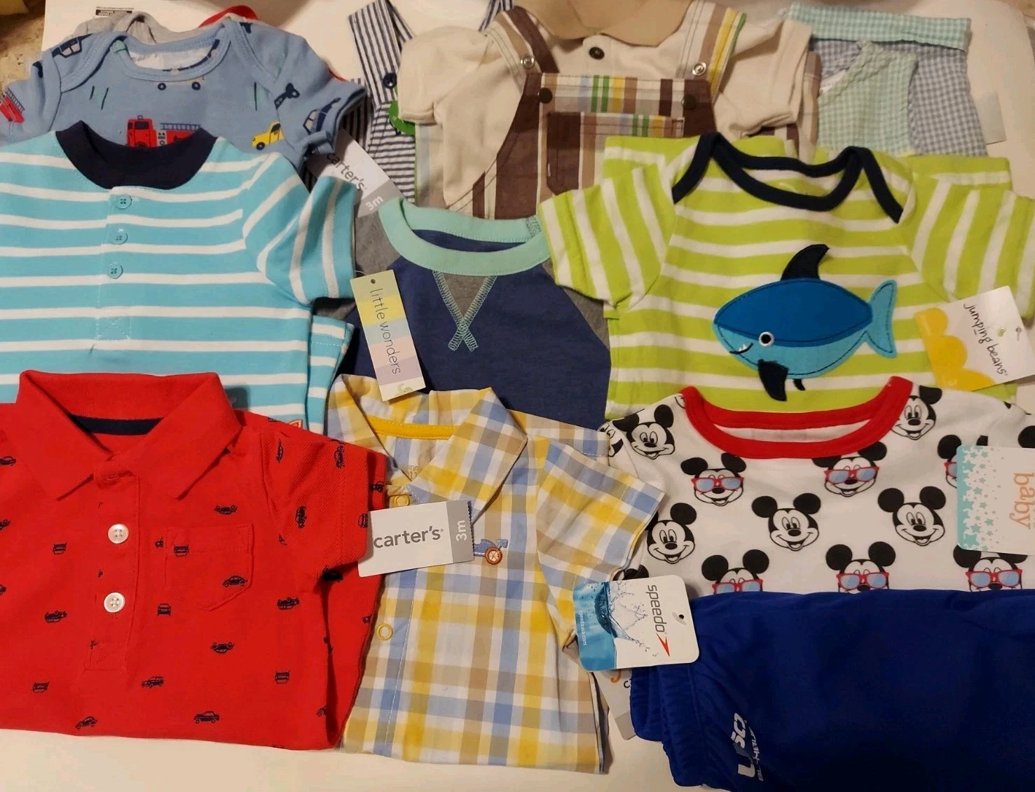 New 16 Pc Lot Baby Boy's Size 3, 3/6 Mths Summer Clothes
Opens in a new window or tab