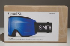 Smith Squad XL Skibrille Black Chromapop Everyday Blue Mirror +zwei Ersatzgläser