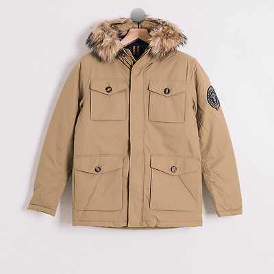 SUPERDRY JAPAN UK FAUX FUR HOODED 