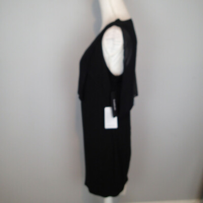 Bebe sz 10 black one strap shoulder lace dress | eBay