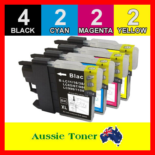 10x Ink LC-67 LC67 for Brother MFC5890CN MFC6490CW MFC6690CW MFC6890CDW MFC790CW - Picture 1 of 1