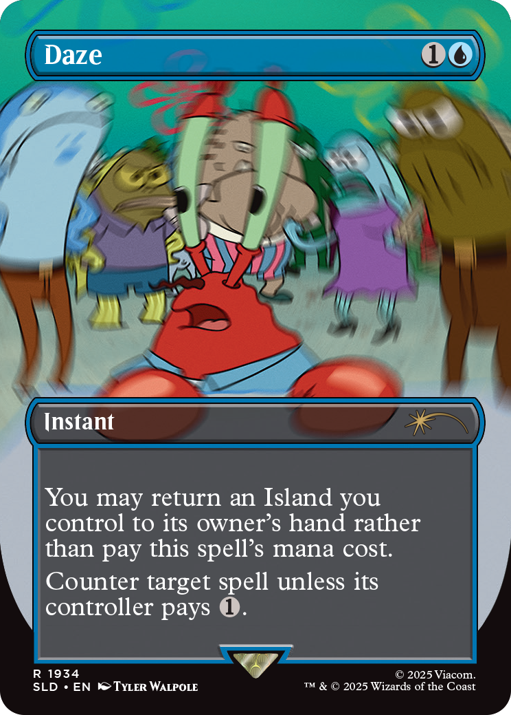 MTG Secret Lair x SpongeBob SquarePants Internet Sensation Non