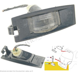 ford ka number plate light
