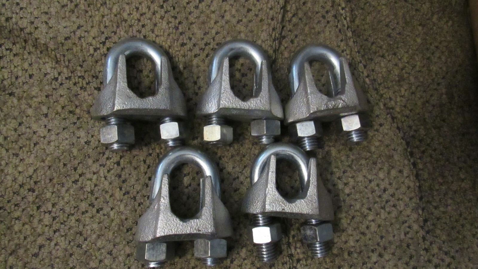 NEW Lot of 5 Crosby 7/8" G450 875 GALVANIZED WIRE ROPE CLIP U BOLT eBay
