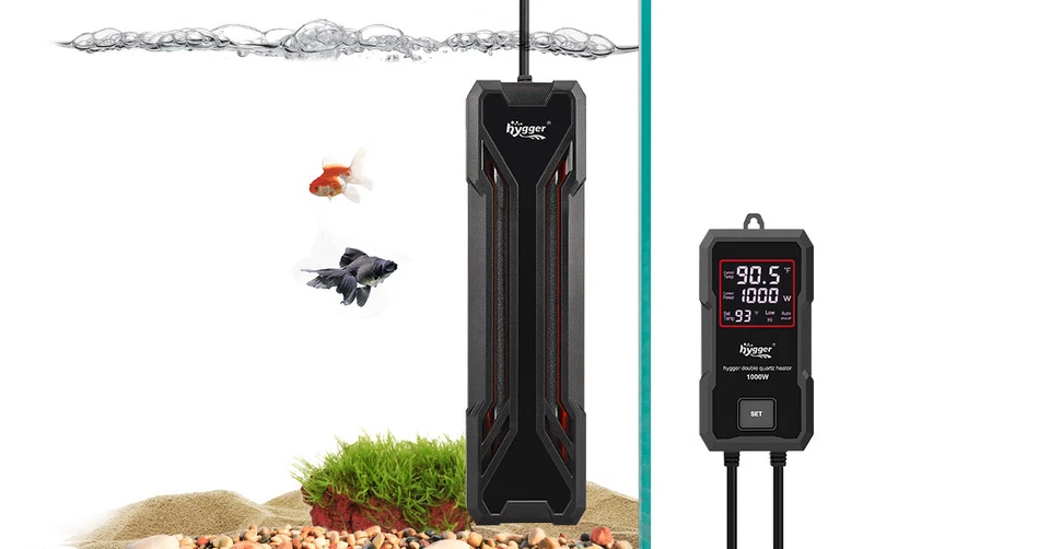 hygger 300W/500W/800W/1000W Aquarium Heater Submersible Freshwater Fish Tank - Image 2 of 4