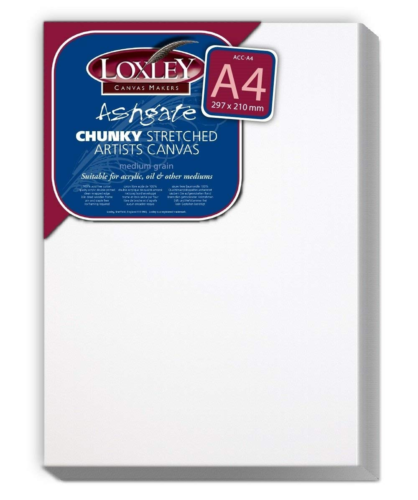 3 x A4 Loxley Deep Edge Stretched Canvas Primed Cotton Blank Box Chunky ACCA4 - Picture 2 of 3