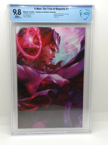 X-men Trial of Magneto #1  Artgerm Lau Virgin Variant NM CBCS 9.8  HTF