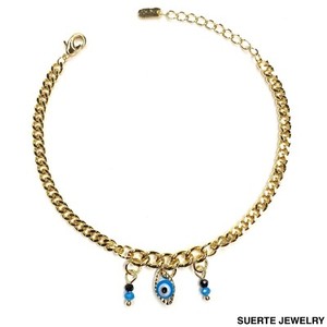 Authentic 14K Gold Plated Evil Eye Azabache Bracelet Oro Laminado Azabache Pulsera Amuleto