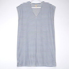 J.Crew Womens Short Dress Size Small Blue White Striped Nautical Vacation Resort