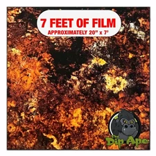 Hydrographic film Rust #3 hydro dipping 7' x 20" hydro dip