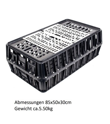 Geflügeltransport Kisten Größe 85x50x30cm