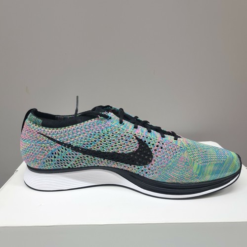 NIKE FLYKNIT RACER 2.0 "MULTICOLOR" RUNNING CASUAL GYM TRAINERS (526628 304) - Picture 9 of 12