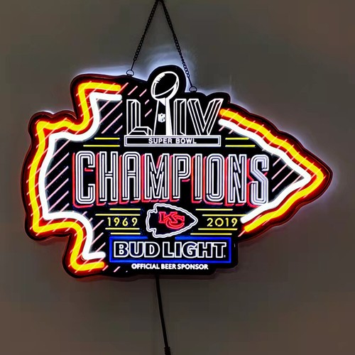 Kansas City Chiefs Beer LED Neon Light Sign Home Bar Pub Wall Decor | eBay