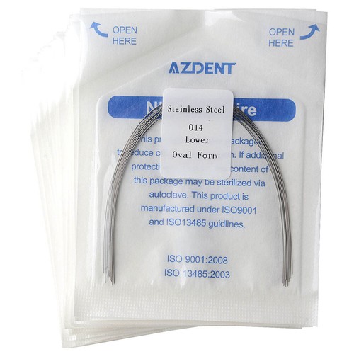 Dental Orthodontic Arch Wire Wires Oval Form Stainless Steel Round/Rectangular - Photo 26/208