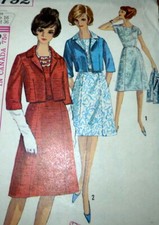 LOVELY VTG 1960s DRESS JACKET Sewing Pattern 16/36