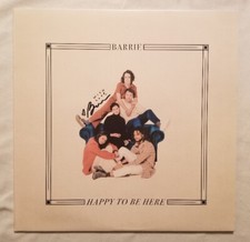 Barrie Autographed Happy To Be Here Vinyl LP Promo Copy