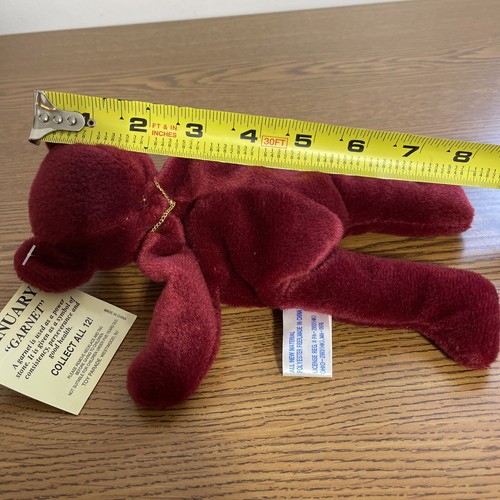 Birthstone Bear Plush January Garnet Teddy Bear By Toy Parade - Picture 6 of 6