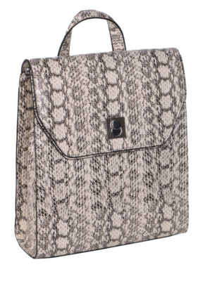 ALFANI Circle Lock Backpack medium In Whip Snake/silver B000169