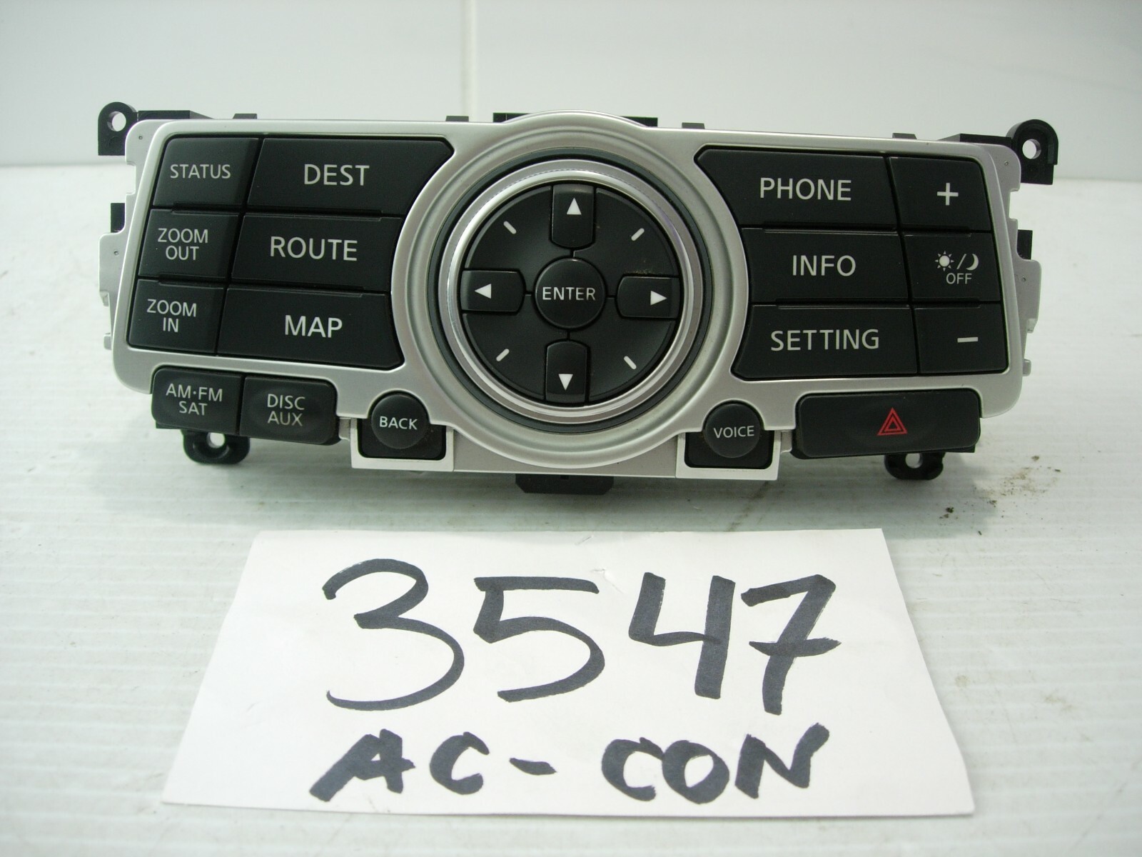 08 09 10 11 12 13 Infiniti G37 Navigation Display Control Used Stock #3547-AC 
