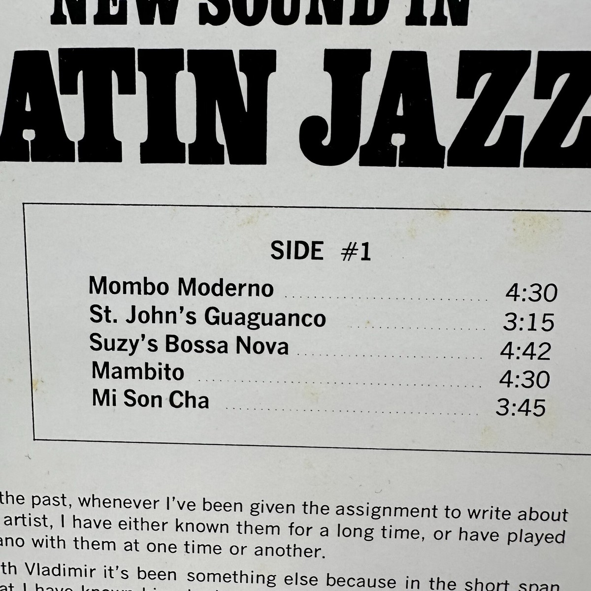 Great Condition] VLADIMIR AND HIS ORCHESTRA / NEW SOUND IN