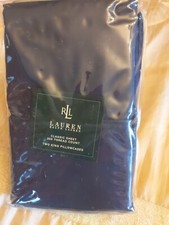 RARE Ralph Lauren Navy Classic Sheet 350 TC Pillowcases NIP King USA MADE