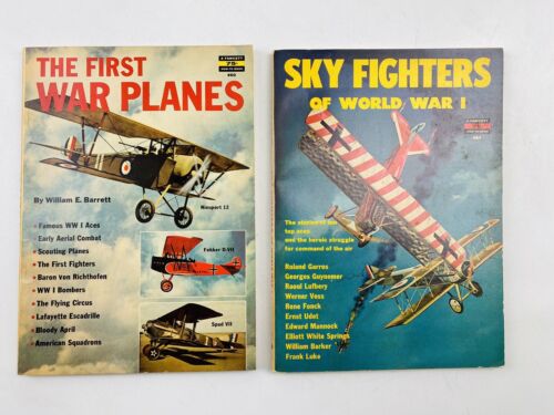 1961 Fawcsett SKY FIGHTERS OF WORLD WAR I  #484 & 1960 The First War Planes #460 - Picture 1 of 17