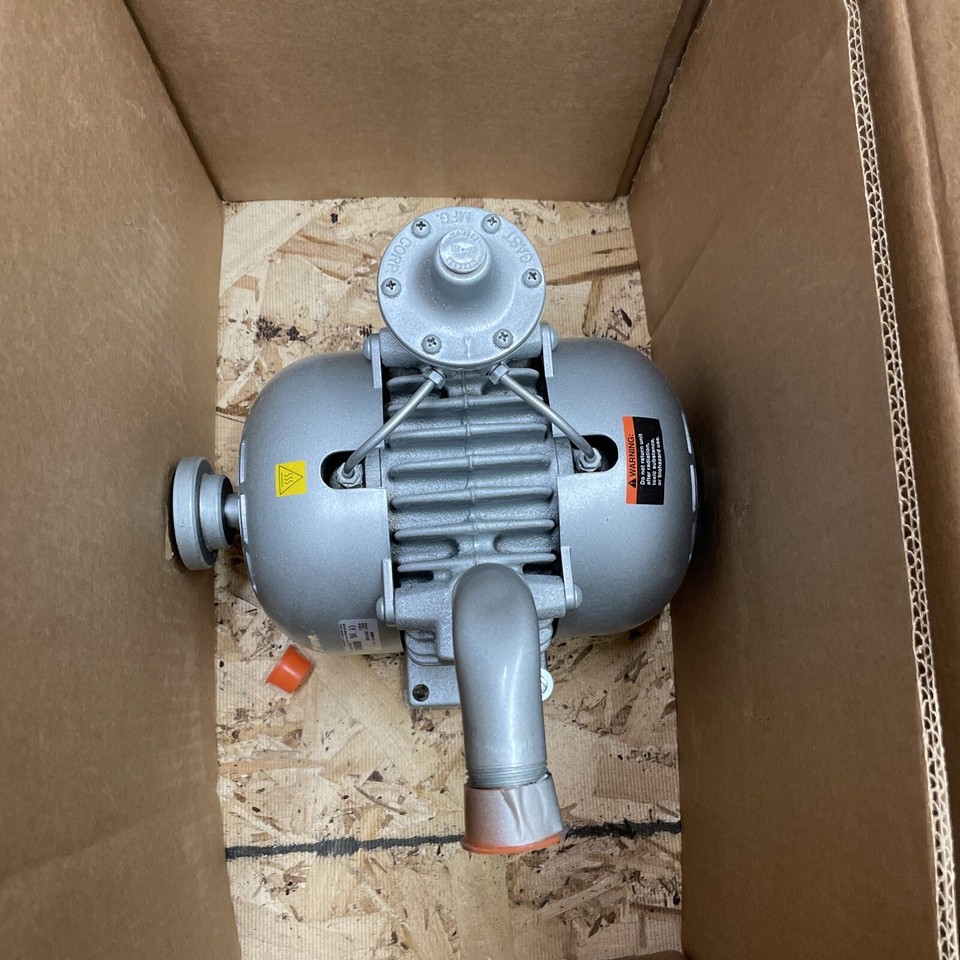 Gast, Vacuum Pump, Model 2565V2A, Serial 1221016071. New In Box With