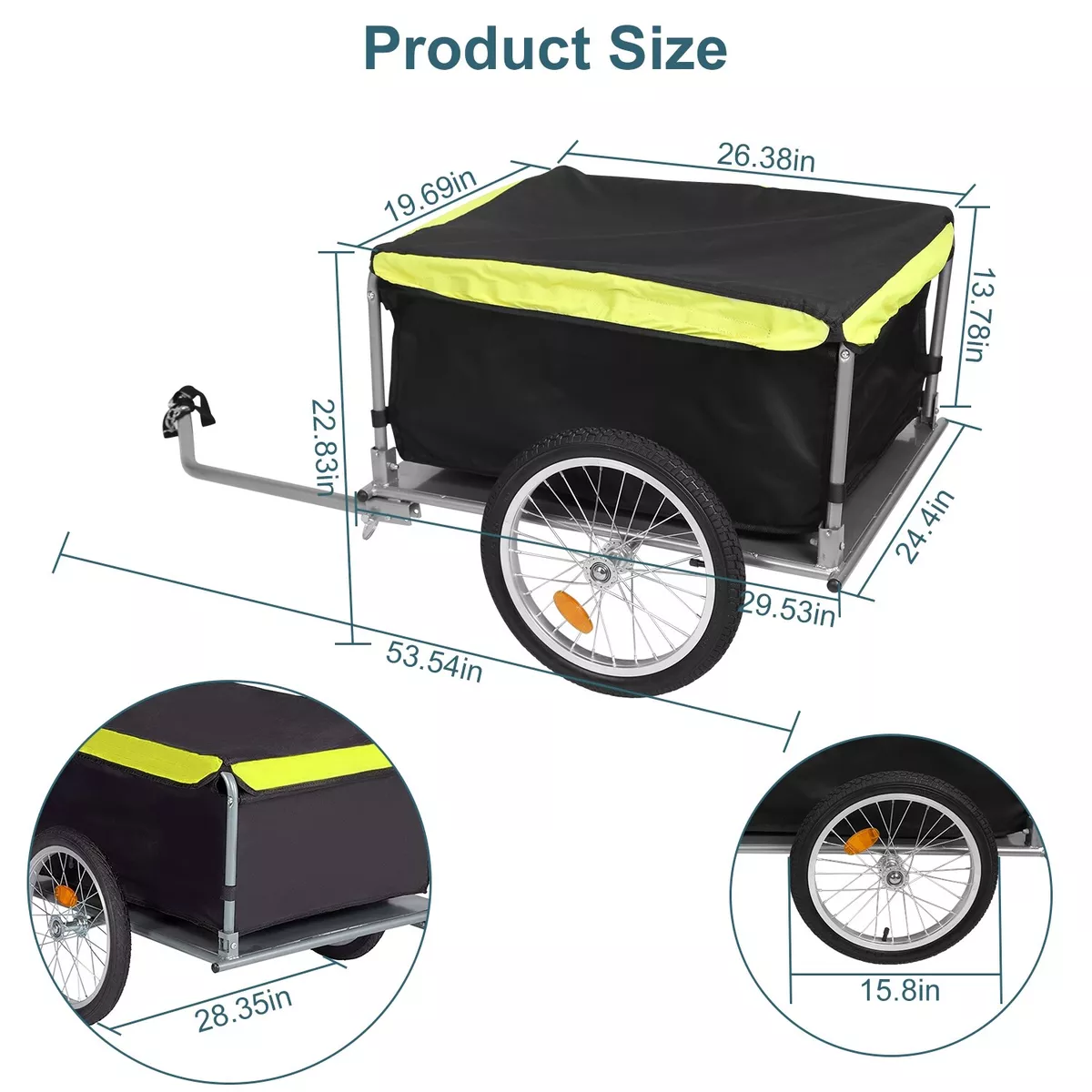 Bike cargo store trailer hitch