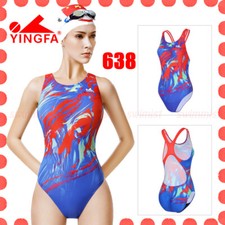 NWT YINGFA 638 WOMEN'S RACING TRAINING SWIMSUIT SWIMWEAR M US GIRL 10-12 30-40KG