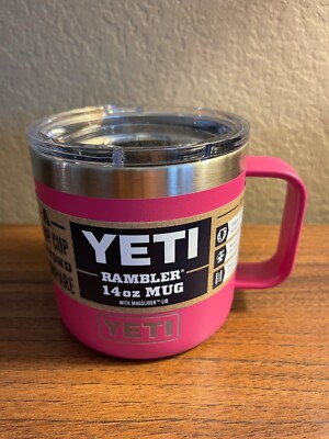 New limited edition sold out yeti rambler 14oz mug prickly pear pink color 