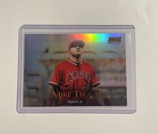 2019 Topps Stadium Club Chrome #SCC4 Mike Trout Orange Refractor 45/99 SP Angels
