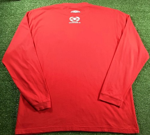 England 1966-2006 Umbro Football Sweatshirt - 40 Years Red Away Top - UK Size XL - Picture 9 of 10