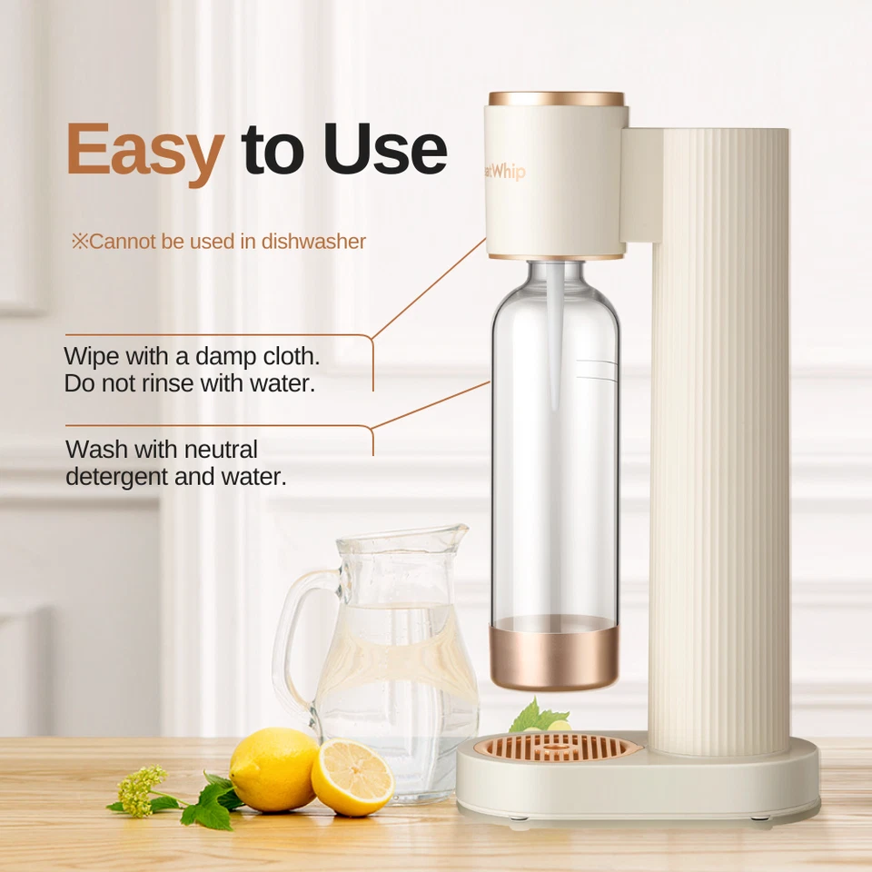 Máquina para hacer agua con gas de soda CO2 60 L cilindros para Soda Stream GreatWhip Foto 4 de 4