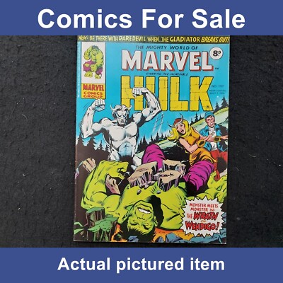Mighty World of Marvel #197 - 1976 - Reprints 1st app Wolverine (LOT#12381)