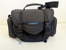 Ambico Black Nylon Camera/Camcorder Bag Carry Case Shoulder Strap Padded Adjust