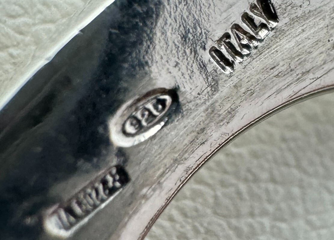 Rare Furla Multi-Ring Italian Sterling Silver Size 7 circa 2000's