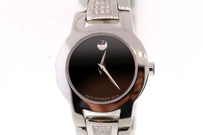 Ladies Movado 0604982 AMOROSA Diamond Stainless Steel Black  display picture 2