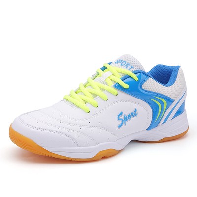 Herren Tennis Badmintonschuhe Atmungsaktiv Widerstandsfähig Tischtennis Sportschuhe